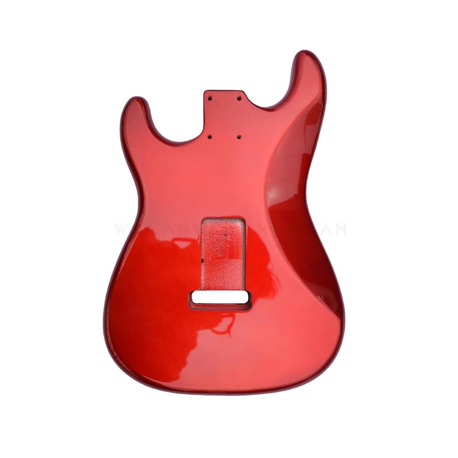 Amazon | ギター本体 アルダーウッドギターボディ光沢のある金属赤 SSS